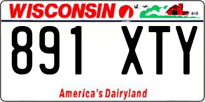 WI license plate 891XTY