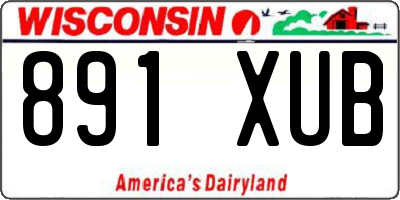 WI license plate 891XUB