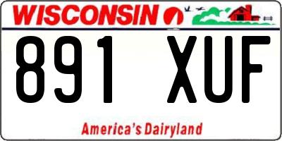 WI license plate 891XUF