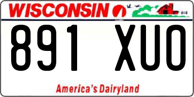 WI license plate 891XUO