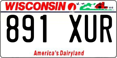 WI license plate 891XUR