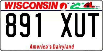 WI license plate 891XUT