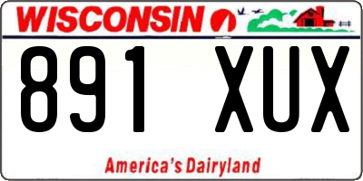 WI license plate 891XUX