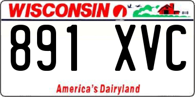WI license plate 891XVC