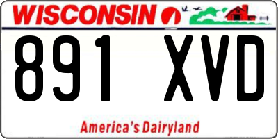 WI license plate 891XVD