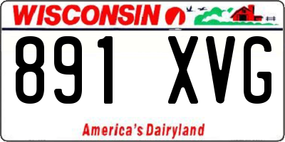 WI license plate 891XVG