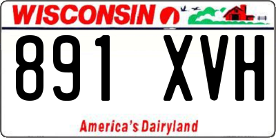 WI license plate 891XVH