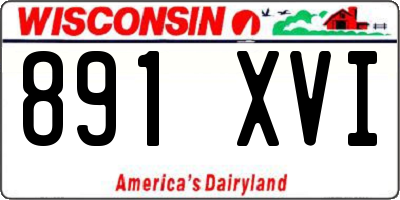 WI license plate 891XVI