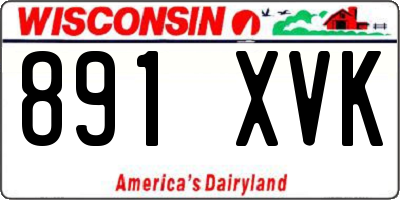 WI license plate 891XVK