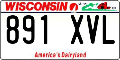 WI license plate 891XVL