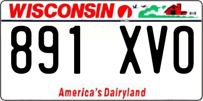 WI license plate 891XVO