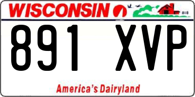 WI license plate 891XVP