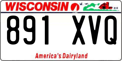 WI license plate 891XVQ