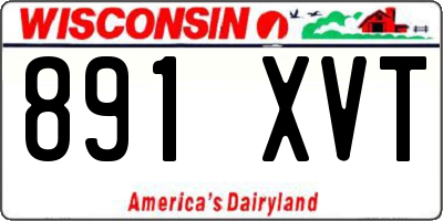 WI license plate 891XVT