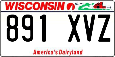 WI license plate 891XVZ