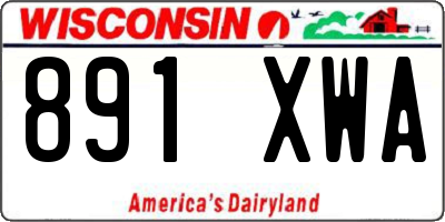 WI license plate 891XWA