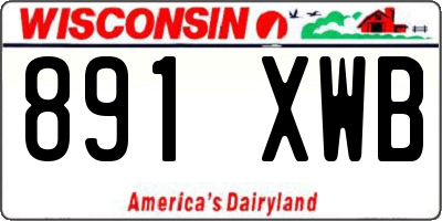 WI license plate 891XWB