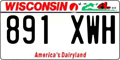 WI license plate 891XWH