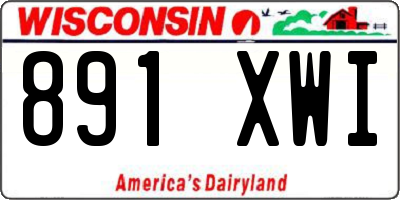 WI license plate 891XWI