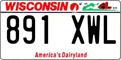 WI license plate 891XWL
