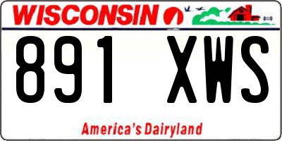 WI license plate 891XWS