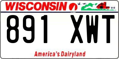 WI license plate 891XWT