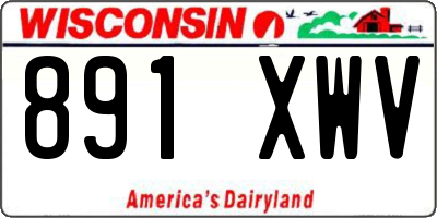 WI license plate 891XWV