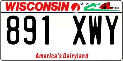 WI license plate 891XWY