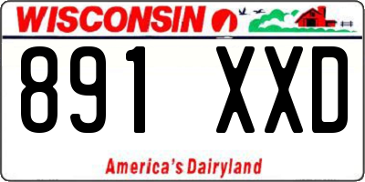 WI license plate 891XXD