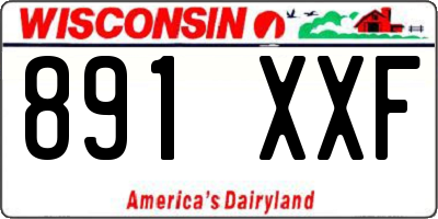 WI license plate 891XXF