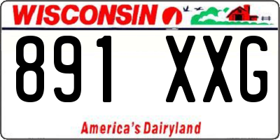WI license plate 891XXG
