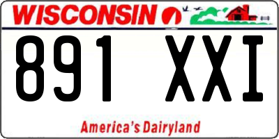 WI license plate 891XXI