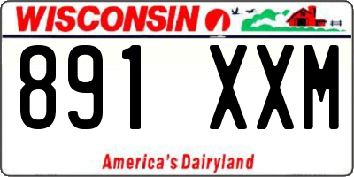 WI license plate 891XXM