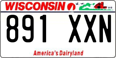 WI license plate 891XXN