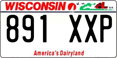 WI license plate 891XXP