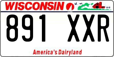 WI license plate 891XXR
