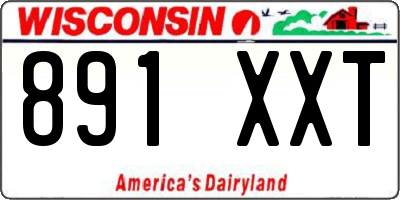 WI license plate 891XXT