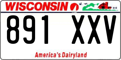WI license plate 891XXV