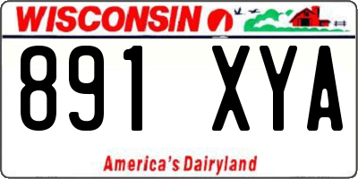 WI license plate 891XYA