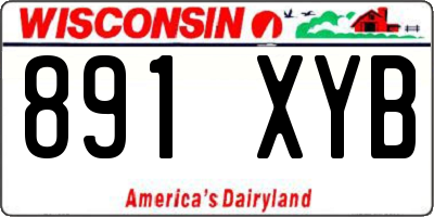 WI license plate 891XYB