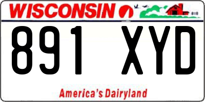 WI license plate 891XYD