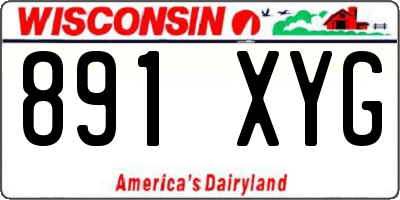 WI license plate 891XYG
