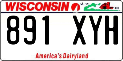 WI license plate 891XYH