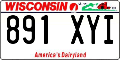 WI license plate 891XYI