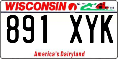 WI license plate 891XYK