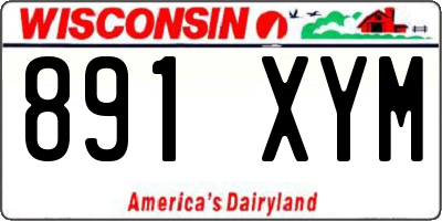 WI license plate 891XYM