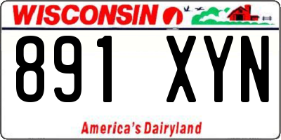 WI license plate 891XYN
