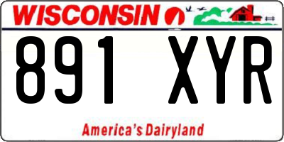 WI license plate 891XYR