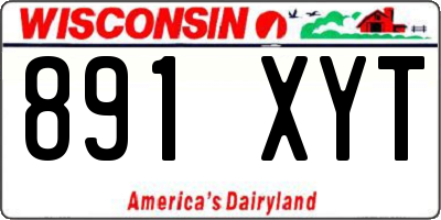 WI license plate 891XYT