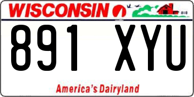 WI license plate 891XYU